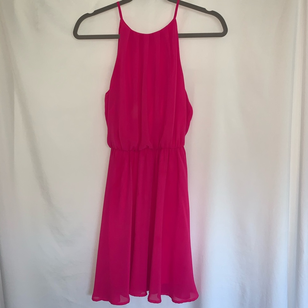 Nordstrom Blouson Chiffon Skater Dress - Picture 3 of 7
